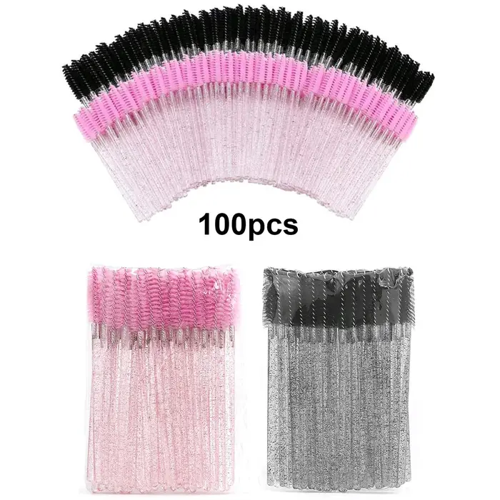 100 pièces pour Extension de cils maquillage brosses