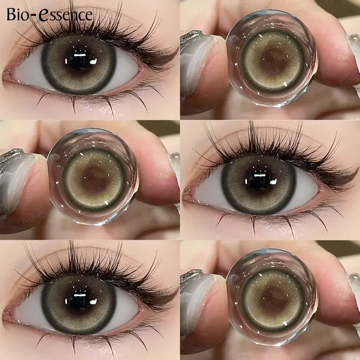 Bes-essence-Lentilles de contact colorées, Cosplay, Bleu, Halloween, Tout neuf, 1 paire