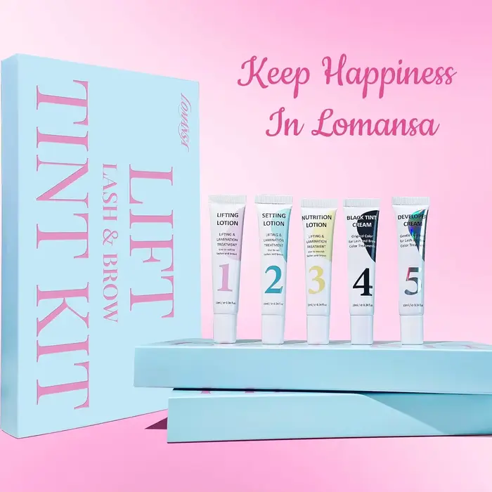 Kit Lomansa Lash Lift et Coloration Noir Intense pour Cils – Tenue Forte 4 Semaines