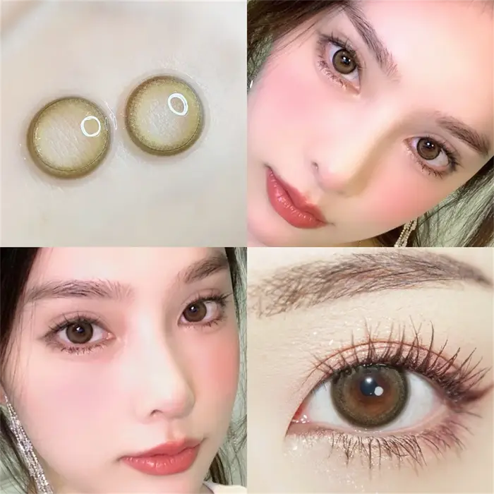Lentilles de contact colorées douces