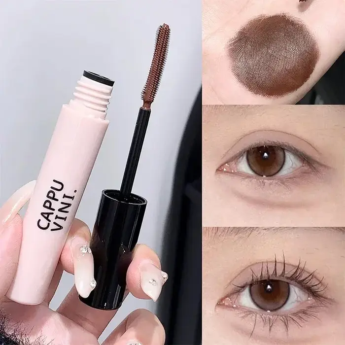 Mascara noir brun pour recourber les cils