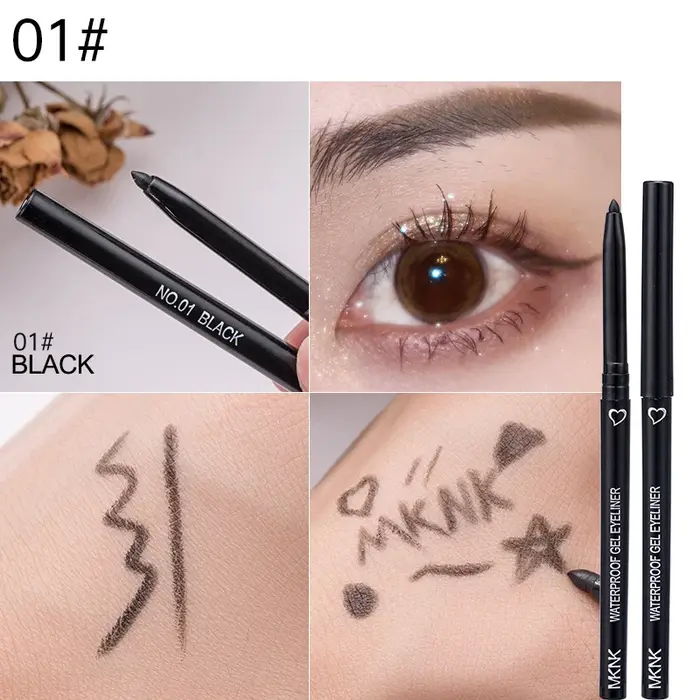 Stylo Eyeliner imperméable blanc noir marron, crayon longue durée à séchage rapide, ne fleurit pas, 