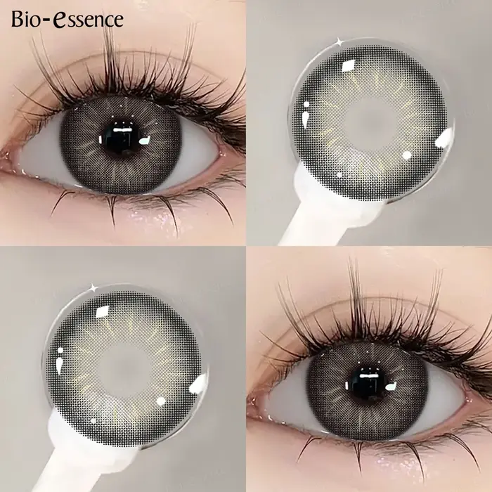 Bio-essence – lentilles de contact de couleur bleue pour les yeux, lentilles brunes naturelles, yeux
