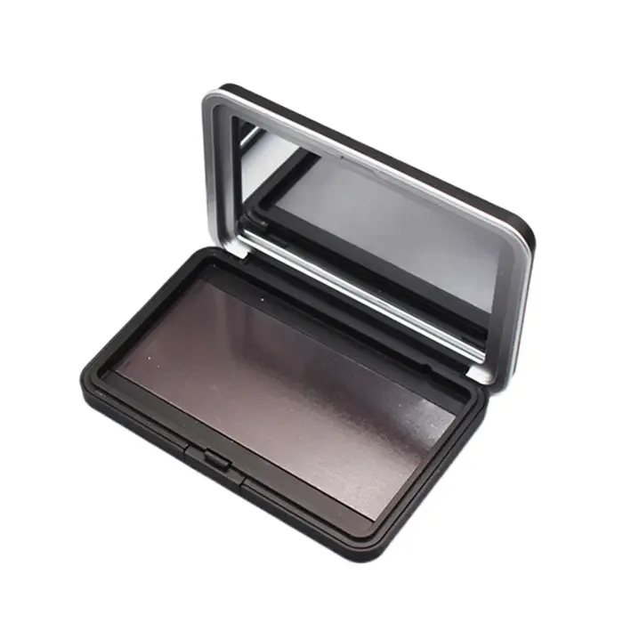 Palette de fards à paupières multi-grilles DIY vide, noire mate, magnétique, à personnaliser soi-mêm