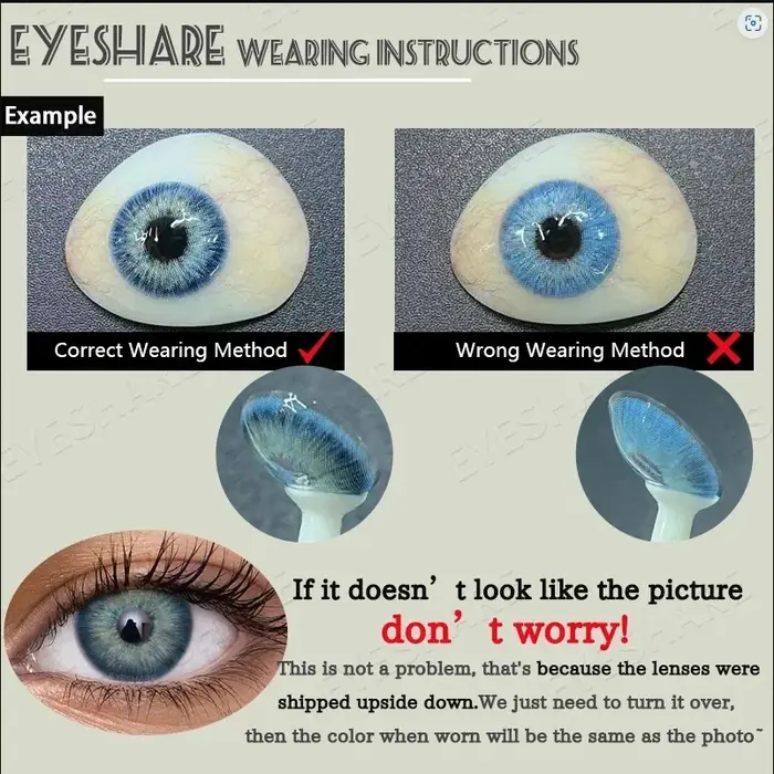 EYESHARE 2 pièces lentilles de contact de couleur pour les yeux contatos