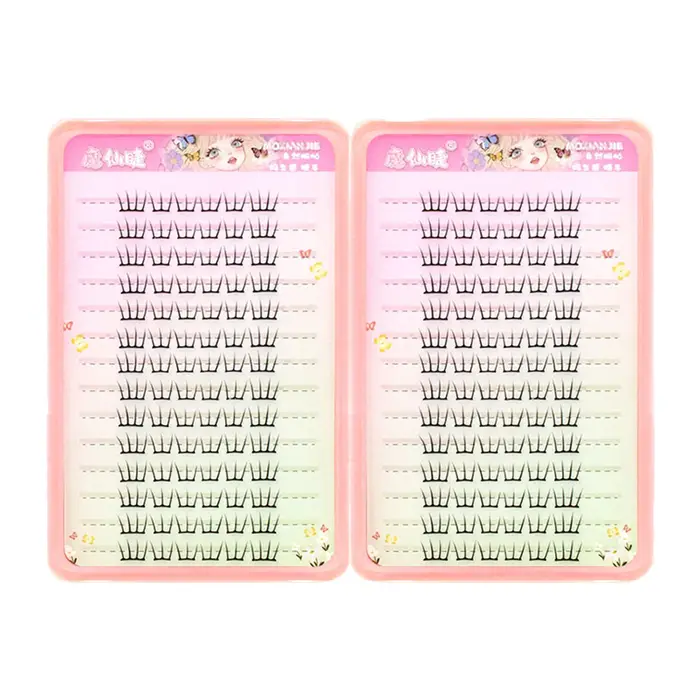 Cils féeriques en flocons fins, livre pour filles idoles, Style coréen, Extension de faux cils natur