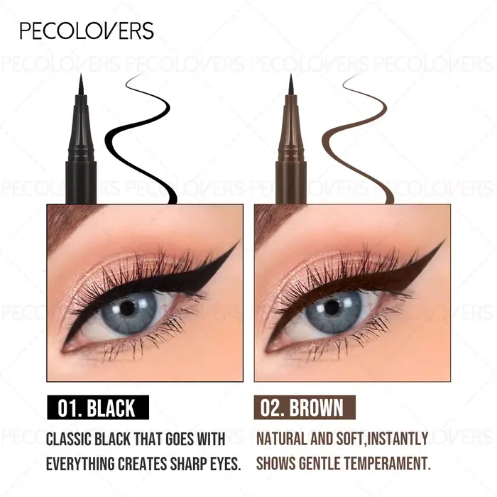 Eyeliner soyeux imperméable 3 pièces/ensemble