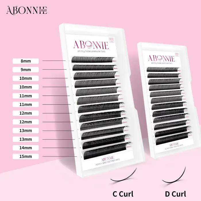 ABONNIE noir marron 5D fleur pointes fée faux cils individuels facile ventilateurs 5D fleur Volume c