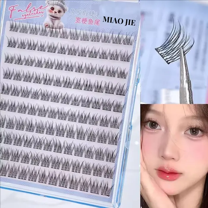 MIAOJIE Faux cils sans colle – Application facile en 3 étapes