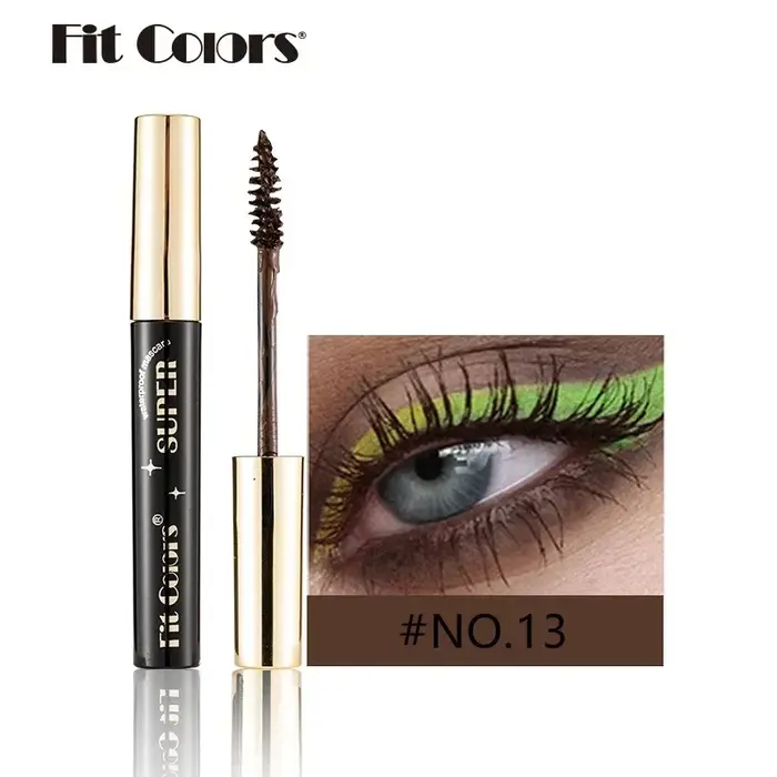 Mascara coloré maquillage 4D soyeux naturel longs cils