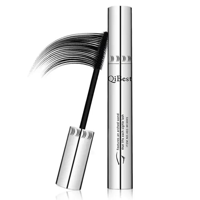 Qibest-Mascara noir 3D waterproof en silicone pour femme, produit de maquillage professionnel, 5g