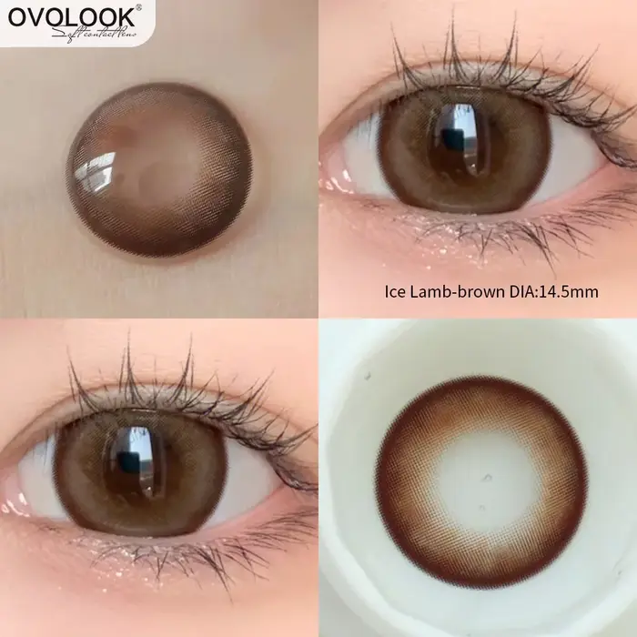 1 paire de lentilles de Contact Super naturelles pour les yeux
