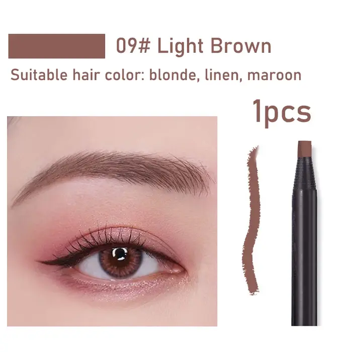 1 pièces crayons à sourcils imperméables longue durée avec brosse outils de maquillage permanents
