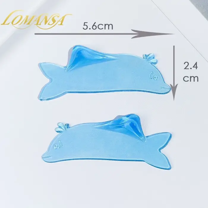 Lomansa 1 paire corée dauphin forme Silicone cils Perm