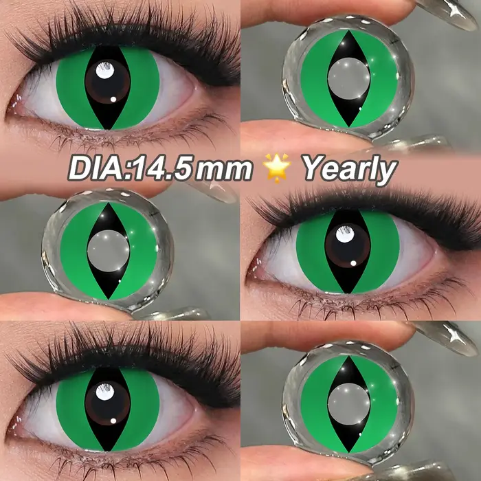 Magister couleur oeil de chat lentilles de Contact pour les yeux Cosplay