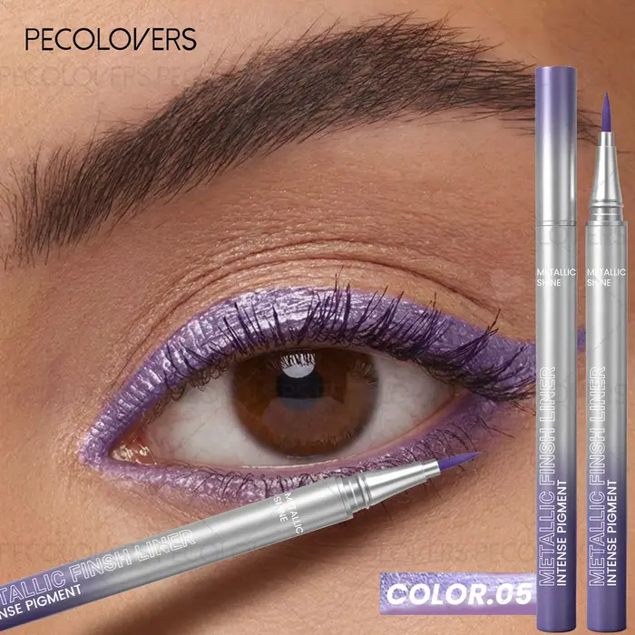 1PC Eyeliner nacré imperméable et anti-taches - Séchage rapide