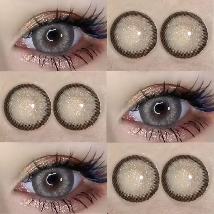 1 paire de lentilles de Contact de couleur pour les yeux