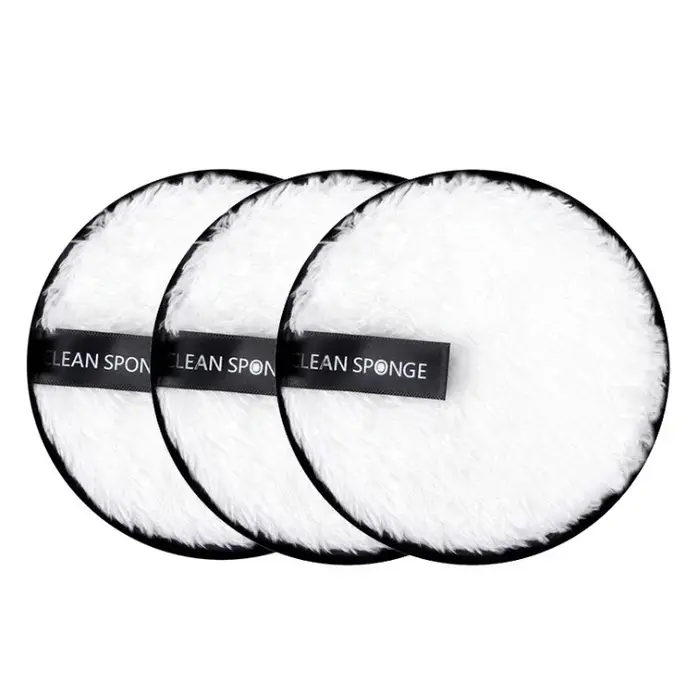 Tampons démaquillants lavables et réutilisables, lingettes en coton, microfibre, cosmétiques, éponge