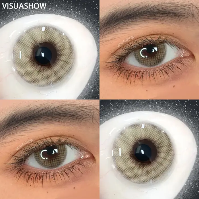 VISUASHOW Lentilles de contact colorées à usage semi-annuel pour maquillage quotidien