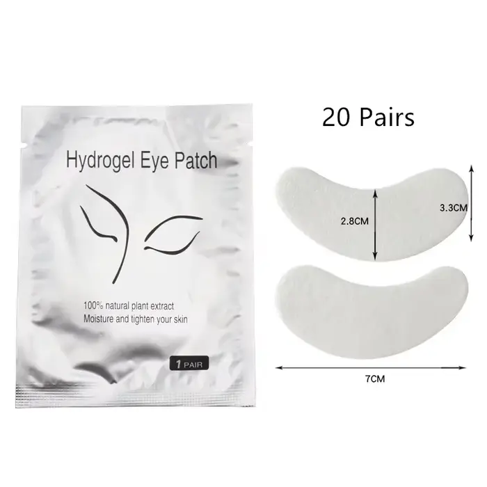 50/100/200 paires de coussinets de cils Gel Hydrogel Patch pour les yeux greffage sous les yeux papi