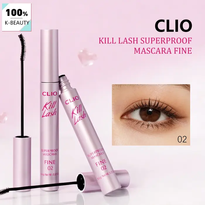 Clio Kill Lash Superproof Mascara FINE 02 Mousse Brown