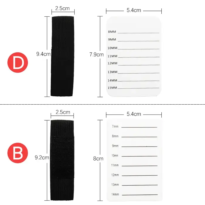 Tablette de greffe de faux cils