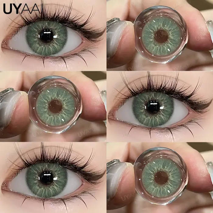 UYAAI 1 paire d'élèves colorées de haute qualité pour les yeux lentilles de mode coréenne contatos