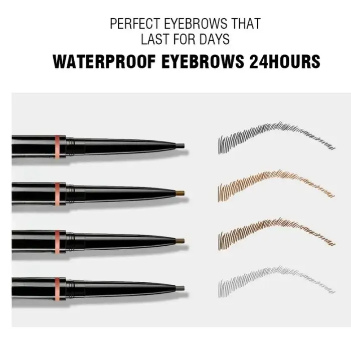 Stylo à sourcils rotatif à Double tête