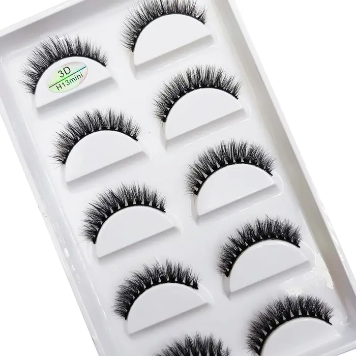Nouveau 5 paires naturel 3D Faux Cils Maquillage vison