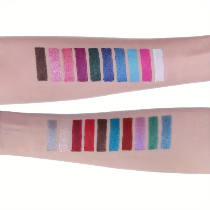 Stylo Eyeliner coloré 6 couleurs, haute pigmentation, nacré, scintillant, métallique, Smokey Punk Gothic, longue durée, imperméable