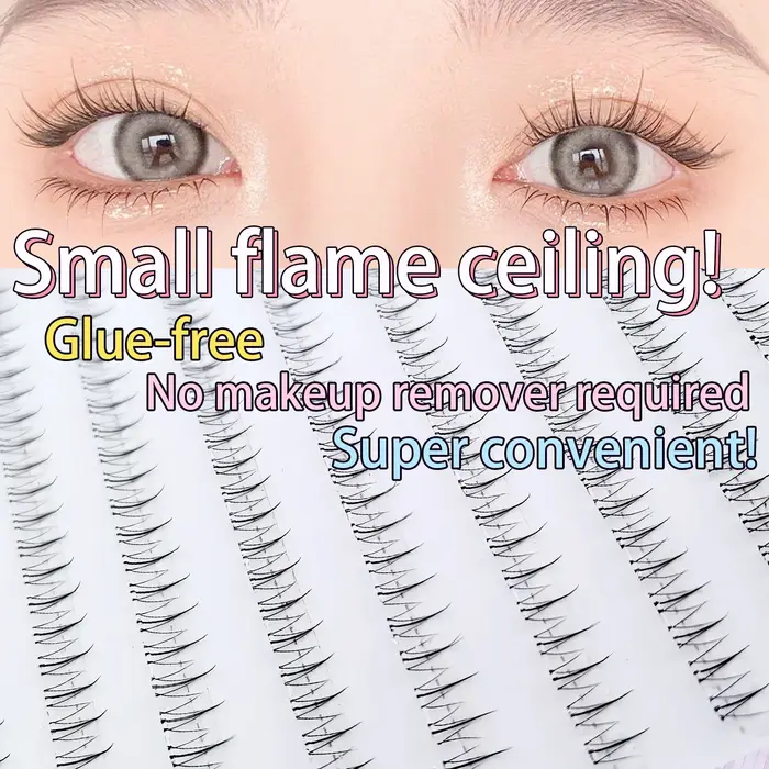 Cils inférieurs à petite flamme d'aspect naturel - Sans colle