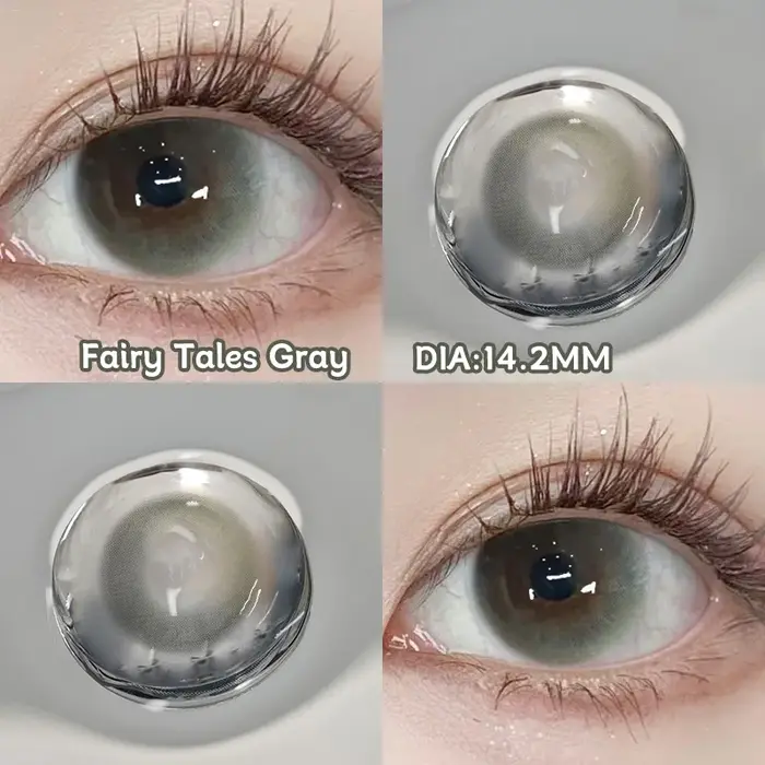 2pcs lentilles de Contact de couleur arc-en-ciel pour les yeux Belleza