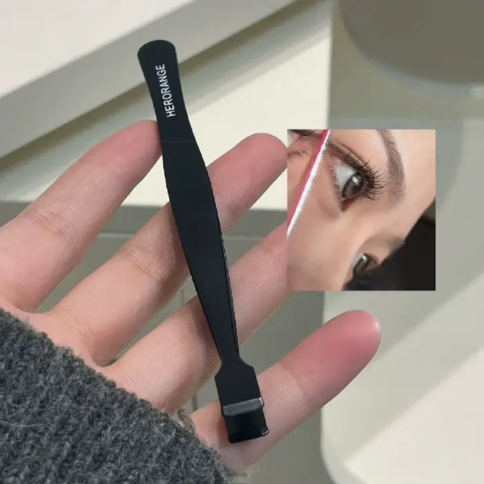 Pince à faux-cils inférieurs en acier inoxydable