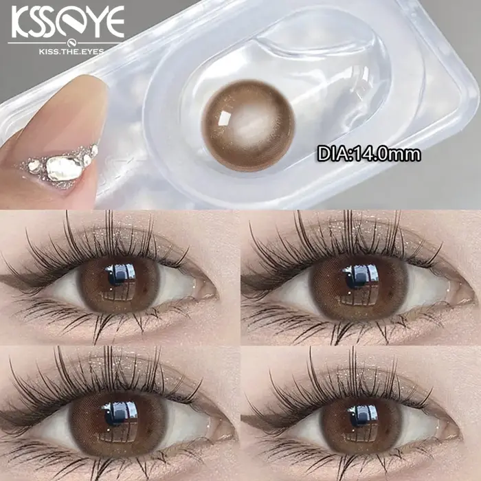 KSSEYE 1 paire de lentilles de Contact de couleur naturelle pour les yeux avec dioptrie de myopie ma