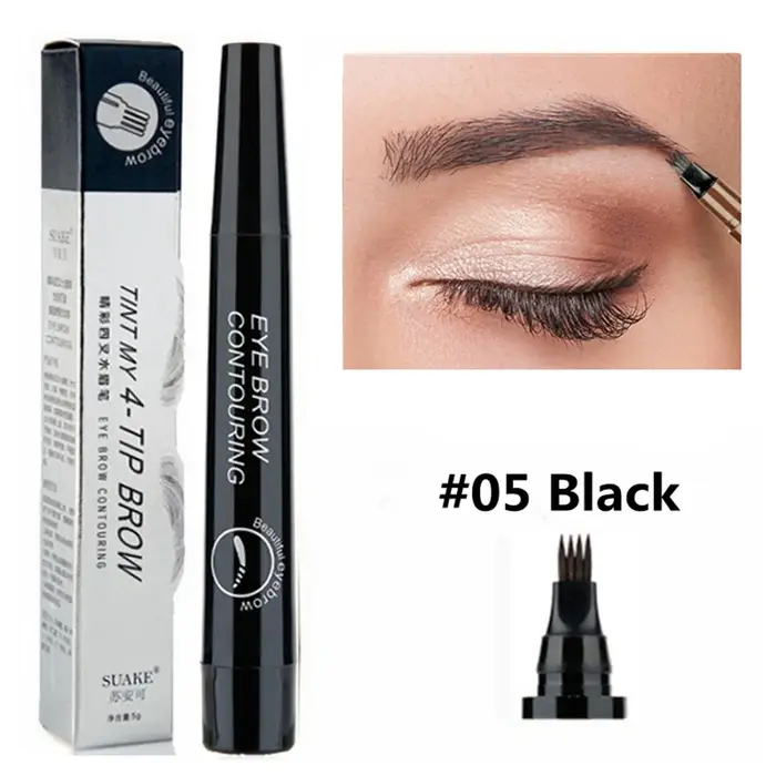 Crayon à sourcils liquide imperméable à l'eau