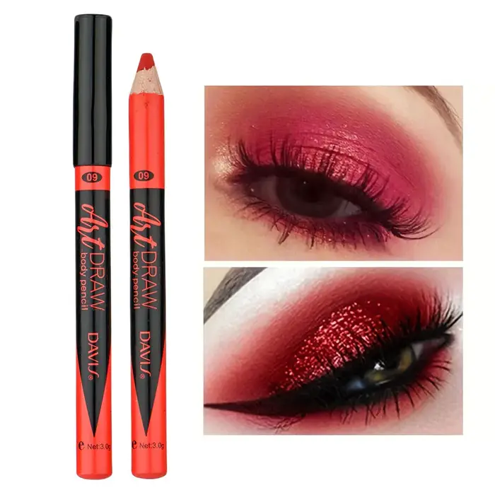 Stylo de maquillage pour les yeux, 15 couleurs, Eyeliner, noir, bleu, multicolore, métallique, nacré