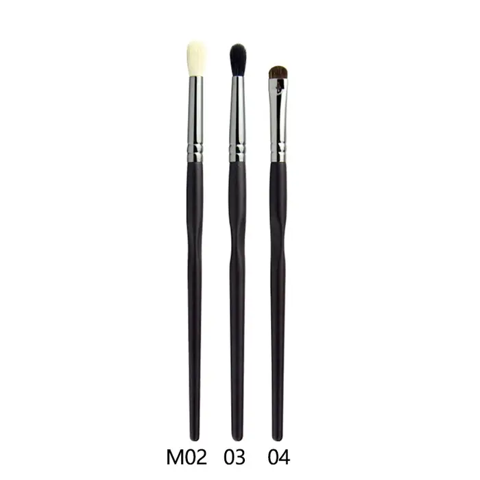 Ensemble de pinceaux de maquillage pour les yeux, 3 pièces/ensemble, noir Pro, ombre à paupières ess