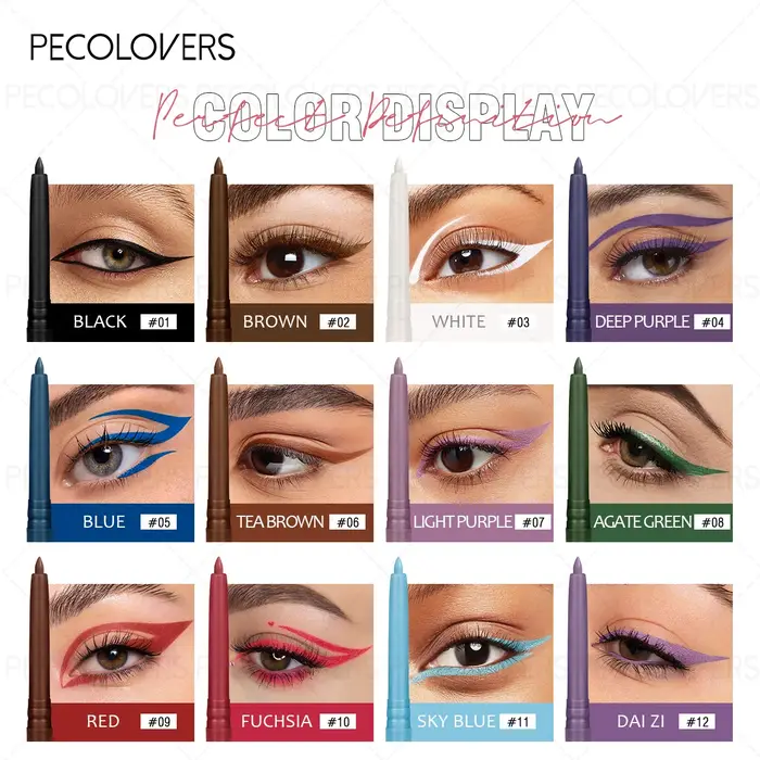 1 stylo gel pour eye-liner imperméable pour tous les types de peau