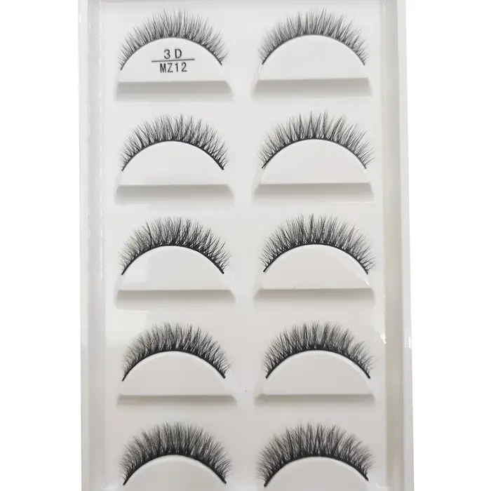 Nouveau 28 Style 5 paires naturel vison Faux Cils maquillage Extension