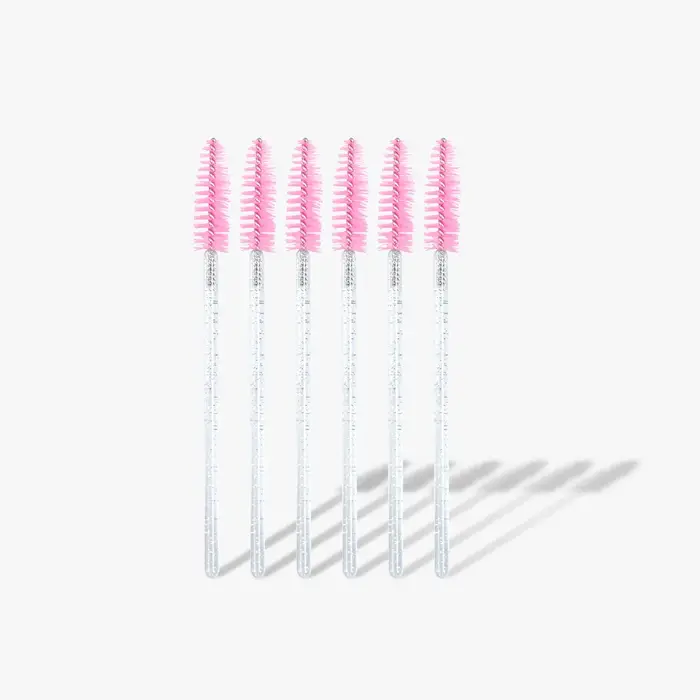 Nouveau Mascara Pailleté Rose avec Brosse