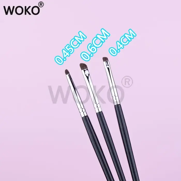 Petits pinceaux de maquillage à doublure fumée, Eyeliner, brosse à taches de précision, brosse de ma