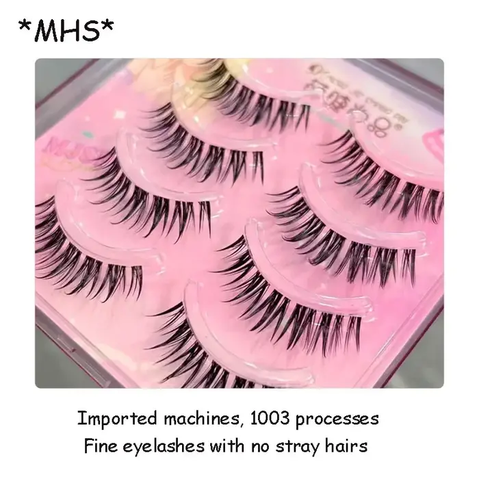 Manga faux cils épais grappes