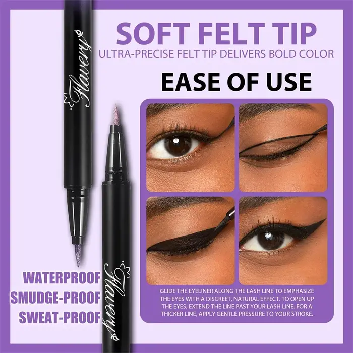 Stylo Eyeliner nacré fumé noir violet