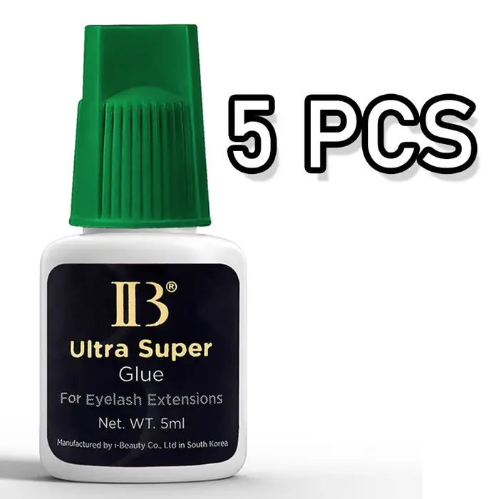 Colle Ultra Super IBeauty pour extensions de cils, adhésif rapide noir pour faux cils, colle forte, 