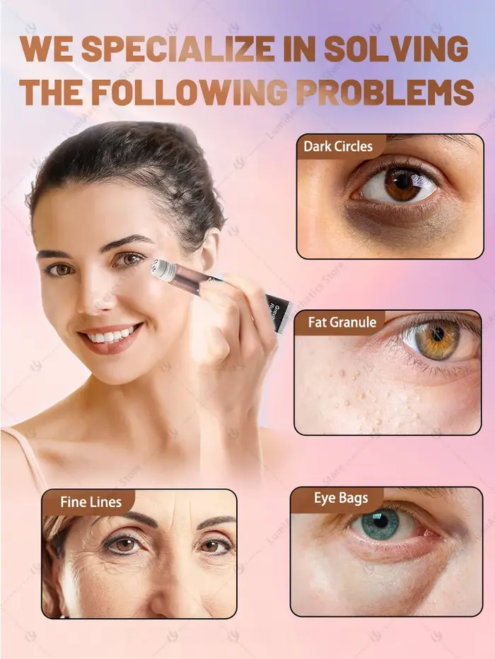 Crème pour les yeux gonflés pour les yeux foncés et défautants