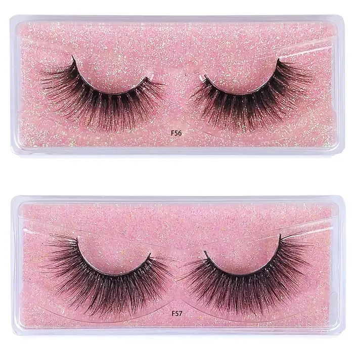 10 paires de faux cils en gros 3D