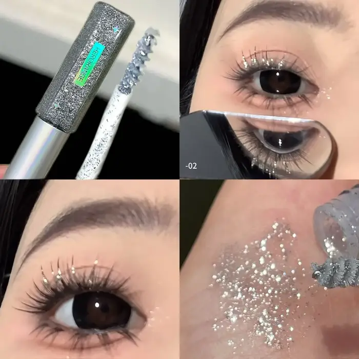 Mascara à paillettes diamantées 4 couleurs