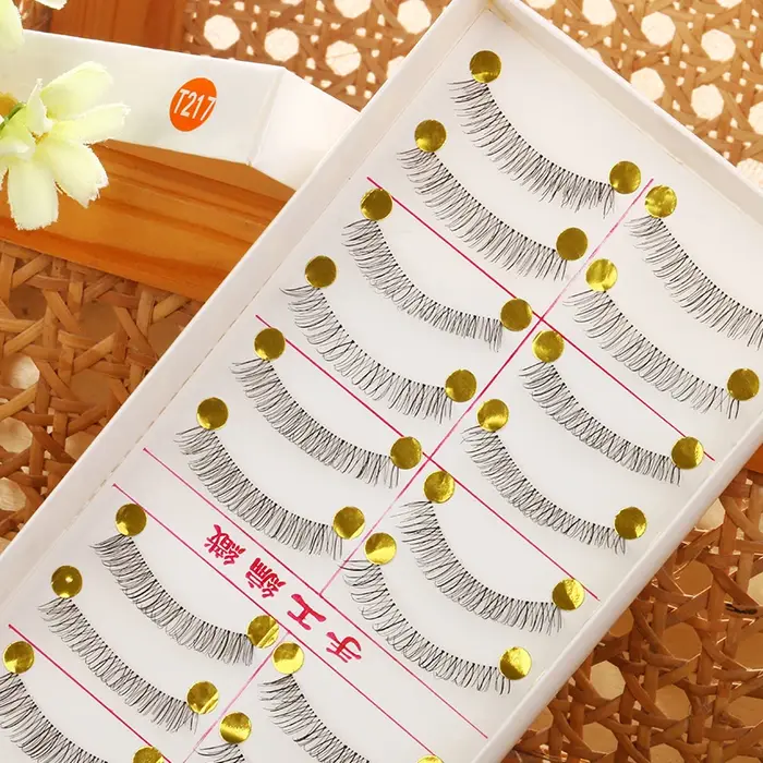 10 paires de Faux Cils longs naturels faits à la main Maquillage