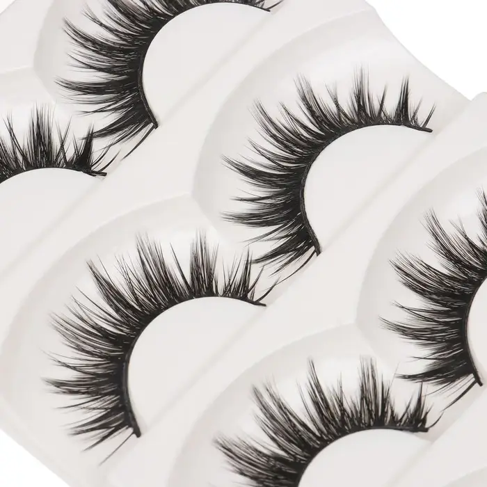 5 paires de faux cils naturels doux