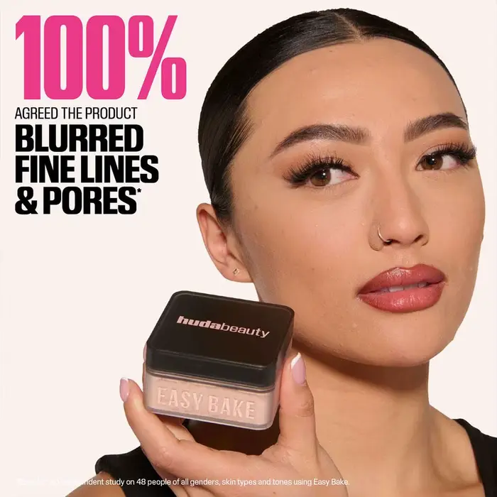 Huda Beauty poudre de réglage de cuisson en vrac longue durée contrôle de l'huile naturel visage mat imperméable